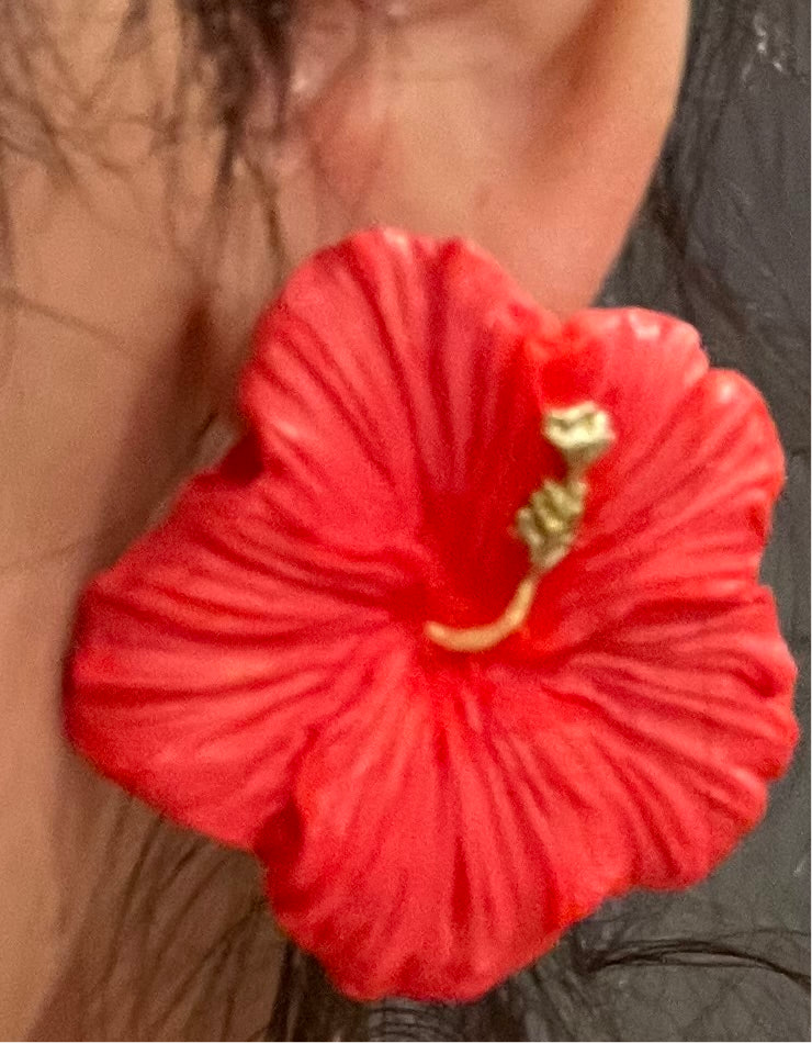 Flor de Maga – Puerto Rican Flower Earrings (Handmade)