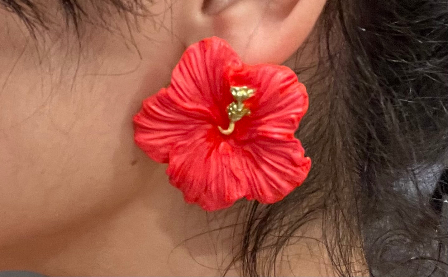 Flor de Maga – Puerto Rican Flower Earrings (Handmade)