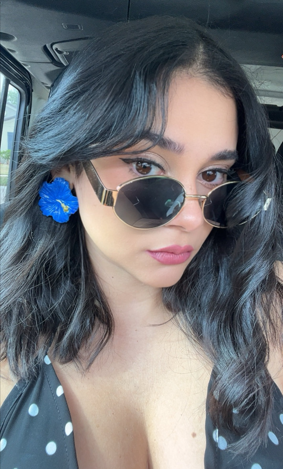Pantallas hechas a mano y pintadas a mano de Flor de Maga – Puerto Rican Flower Earrings (Handmade)Free shipping