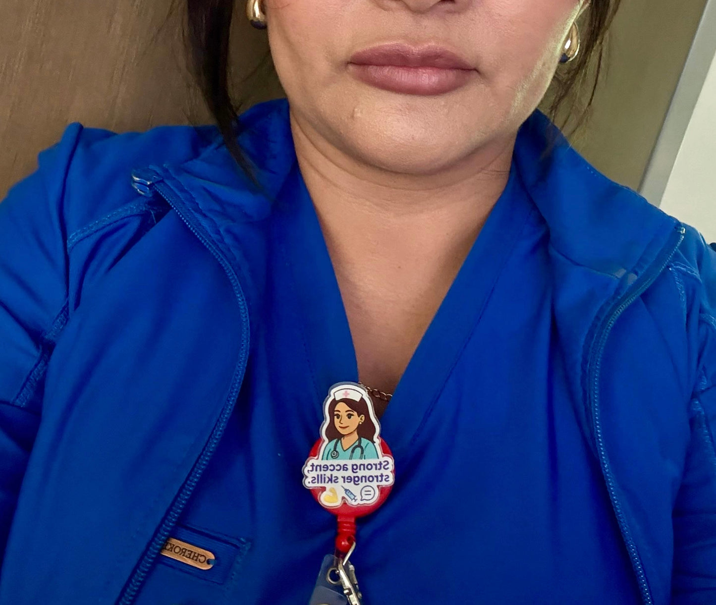 ID Badge /Strong Accent,Stronger skills .Free shipping