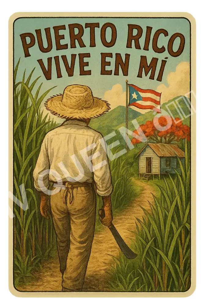 Sticker Puerto Rico vive en mí