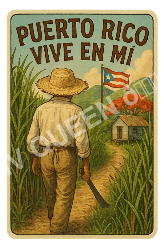 Sticker Puerto Rico vive en mí