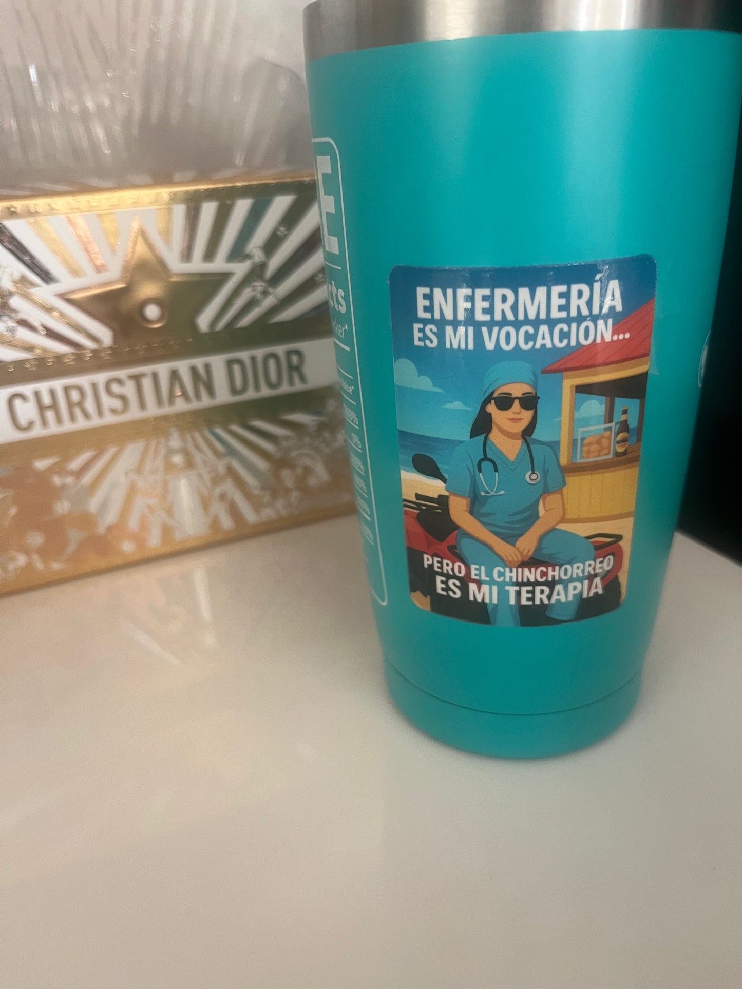 New!!!!Nurse sticker /El chinchorreo es mi terapia