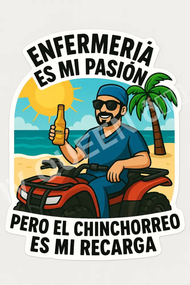 Nurse sticker /El chinchorreo es mi terapia