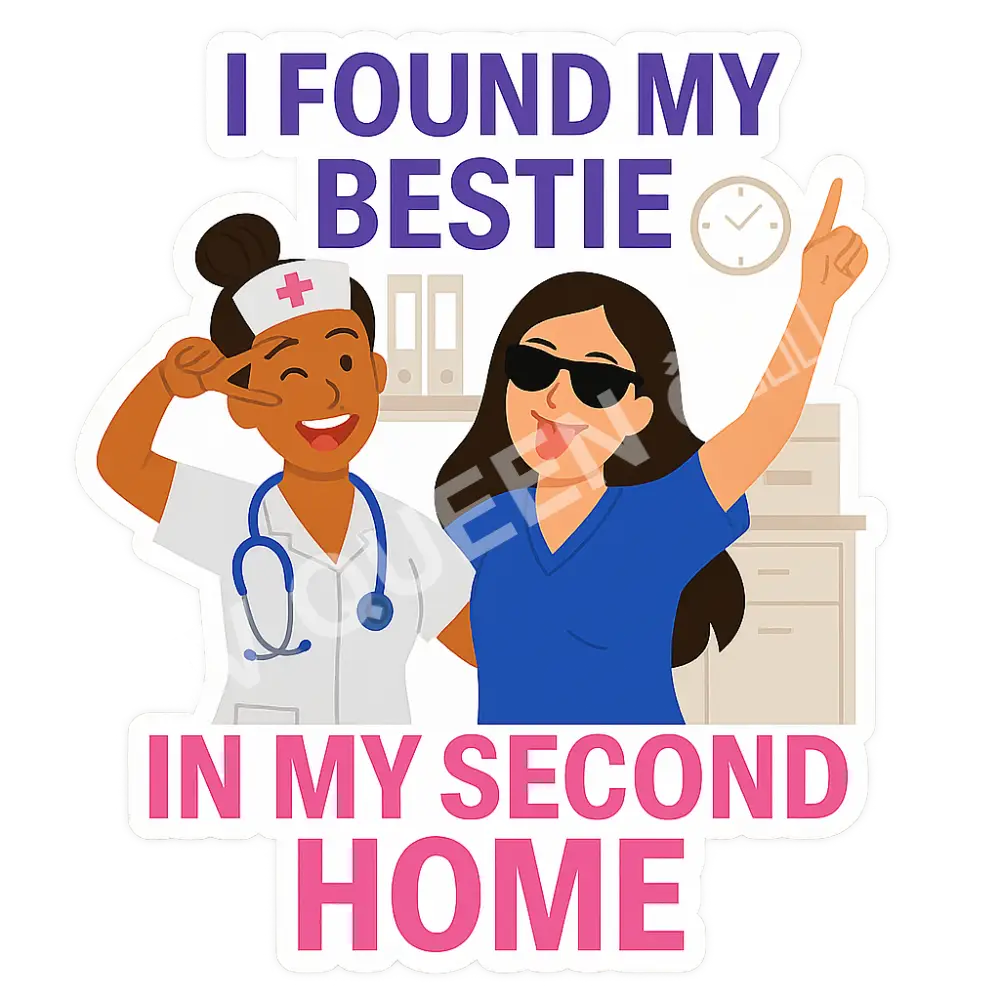 Nurse sticker/I found mu Bestie