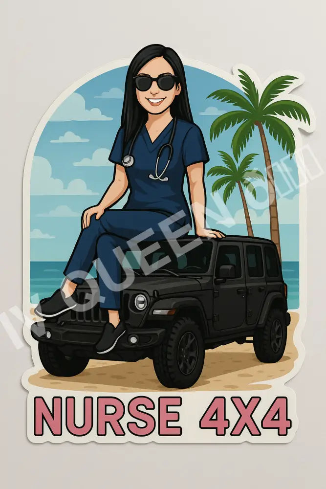 Sticker Nurse 4x4