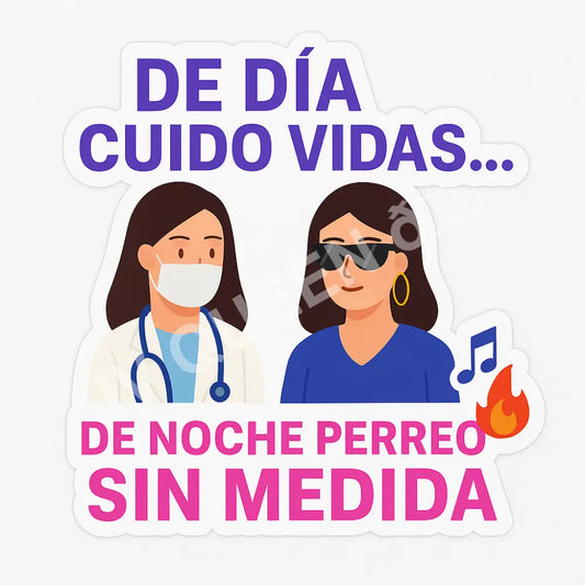 Stickers (varios estilos)categoría #4 Enfermera,Perreo & Terapia