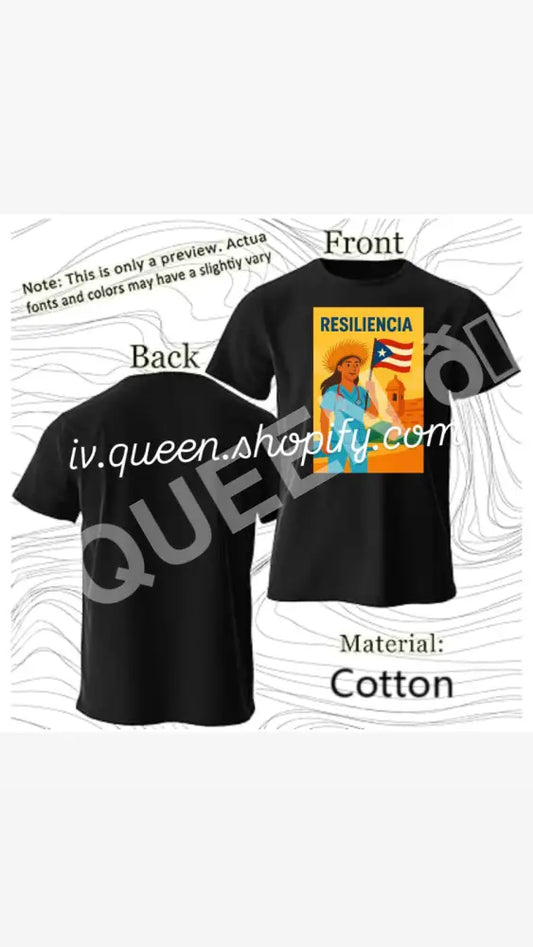 T shirts varios estilos a escoger S / Resiliencia Tshirt / Black